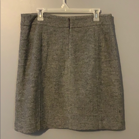 Ann Taylor Factory wool blend a-line skirt grey - Picture 2 of 5